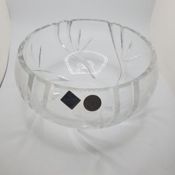 Vintage hand cut lead crystal bowl